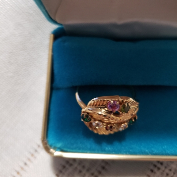 Vintage 1976 Sarah Coventry Mothers Ring Gold-Tone - Picture 6 of 9